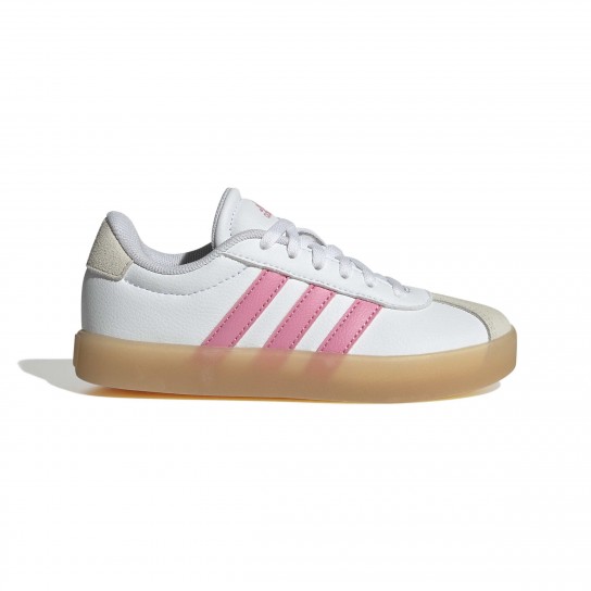 Adidas VL Court 3.0 K - Branco/Rosa